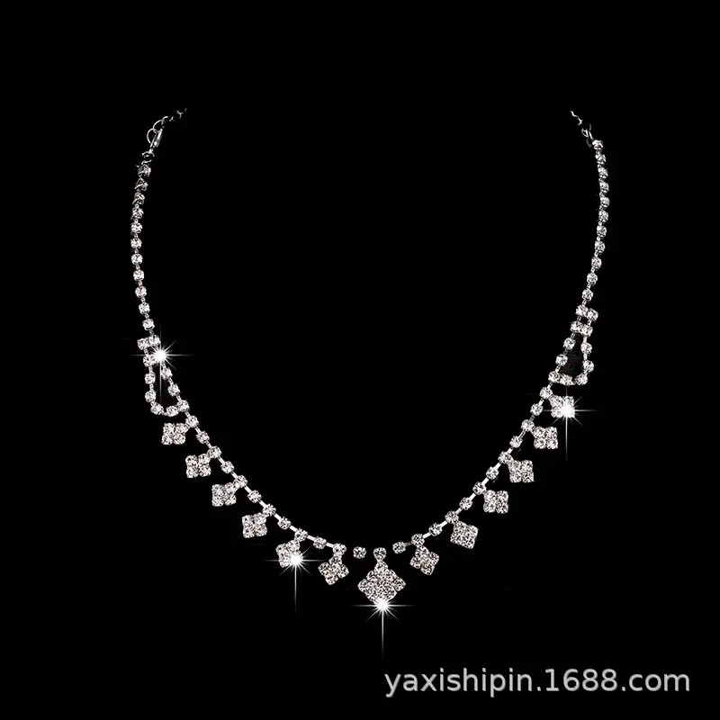 2019 High-End Bridal Jewelry Set with Claw Chain & Earrings - Image 4