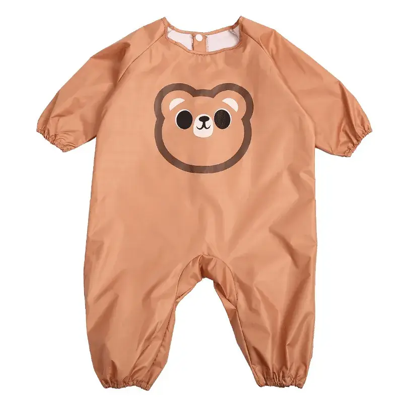 Pink Cartoon Face Kids Pajama Set Waterproof Sand Playwear - Image 8