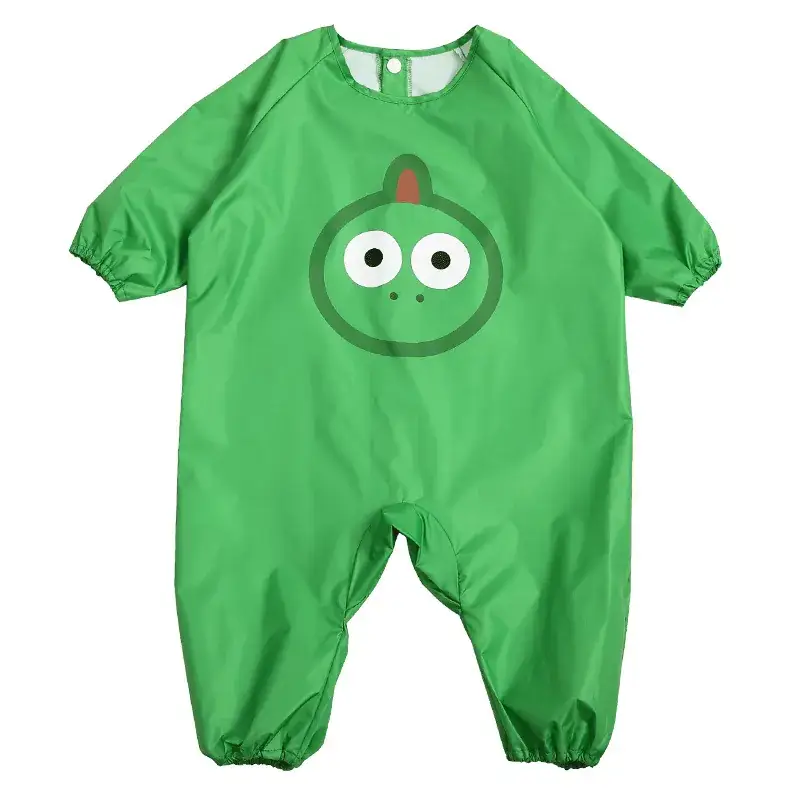 Pink Cartoon Face Kids Pajama Set Waterproof Sand Playwear - Image 2
