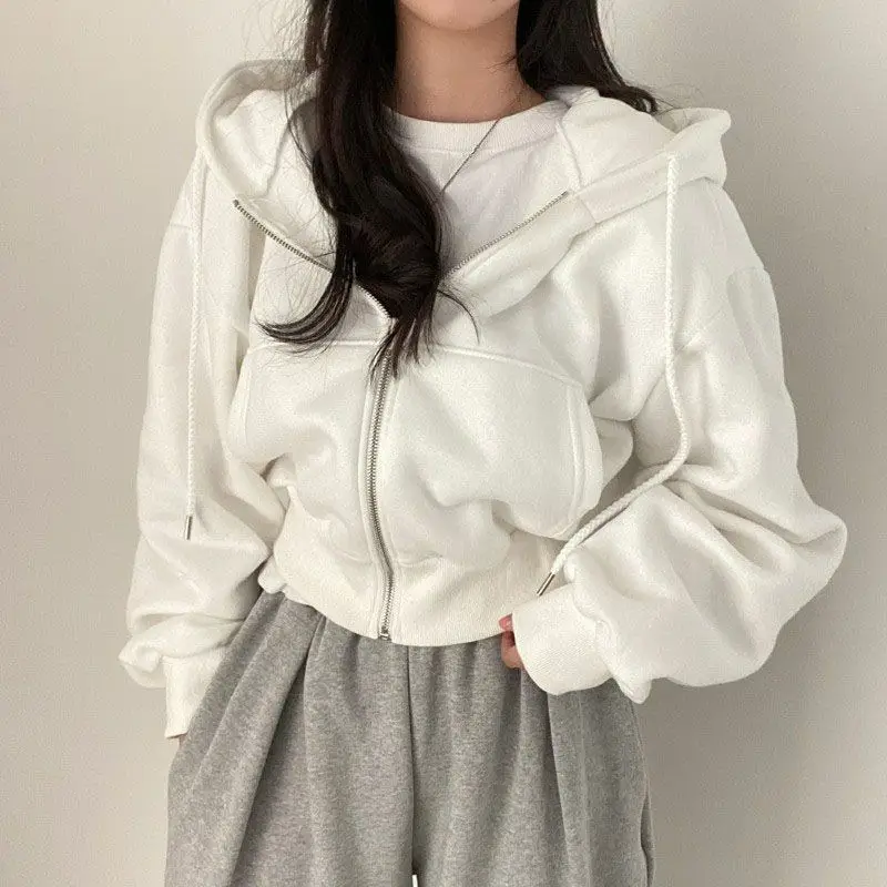 Wei Yi Women's Navy Hoodie Plus Size Spring Autumn - Image 8