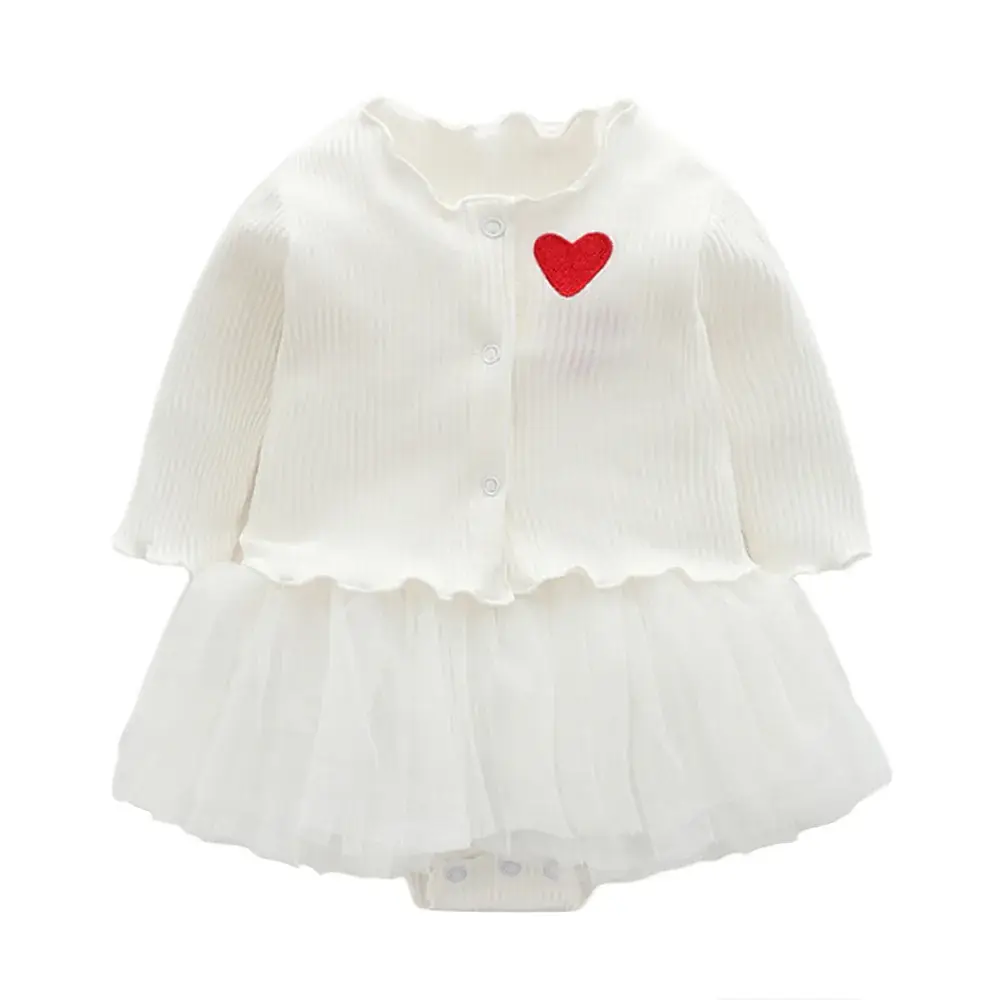 Baby Skirt Pure Cotton Western Style Newborn Siaman Cute Love Suit - Image 6