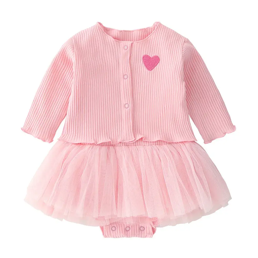 Baby Skirt Pure Cotton Western Style Newborn Siaman Cute Love Suit - Image 9