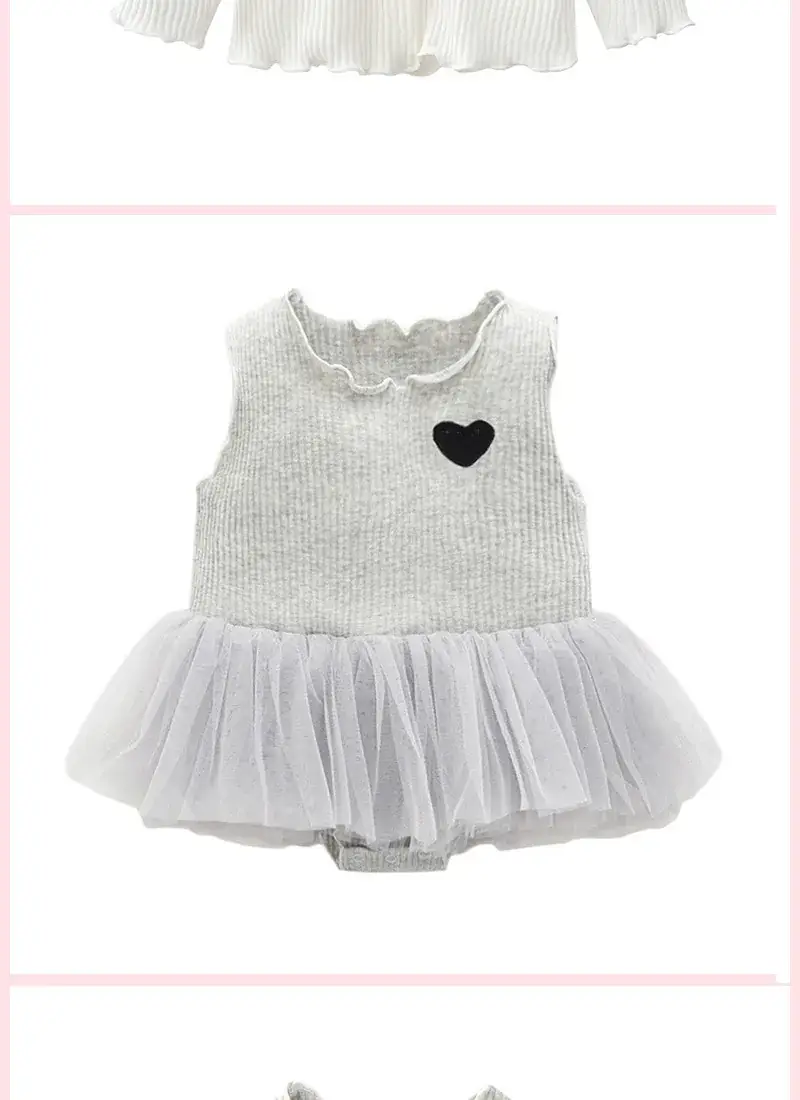 Baby Skirt Pure Cotton Western Style Newborn Siaman Cute Love Suit — feature 6