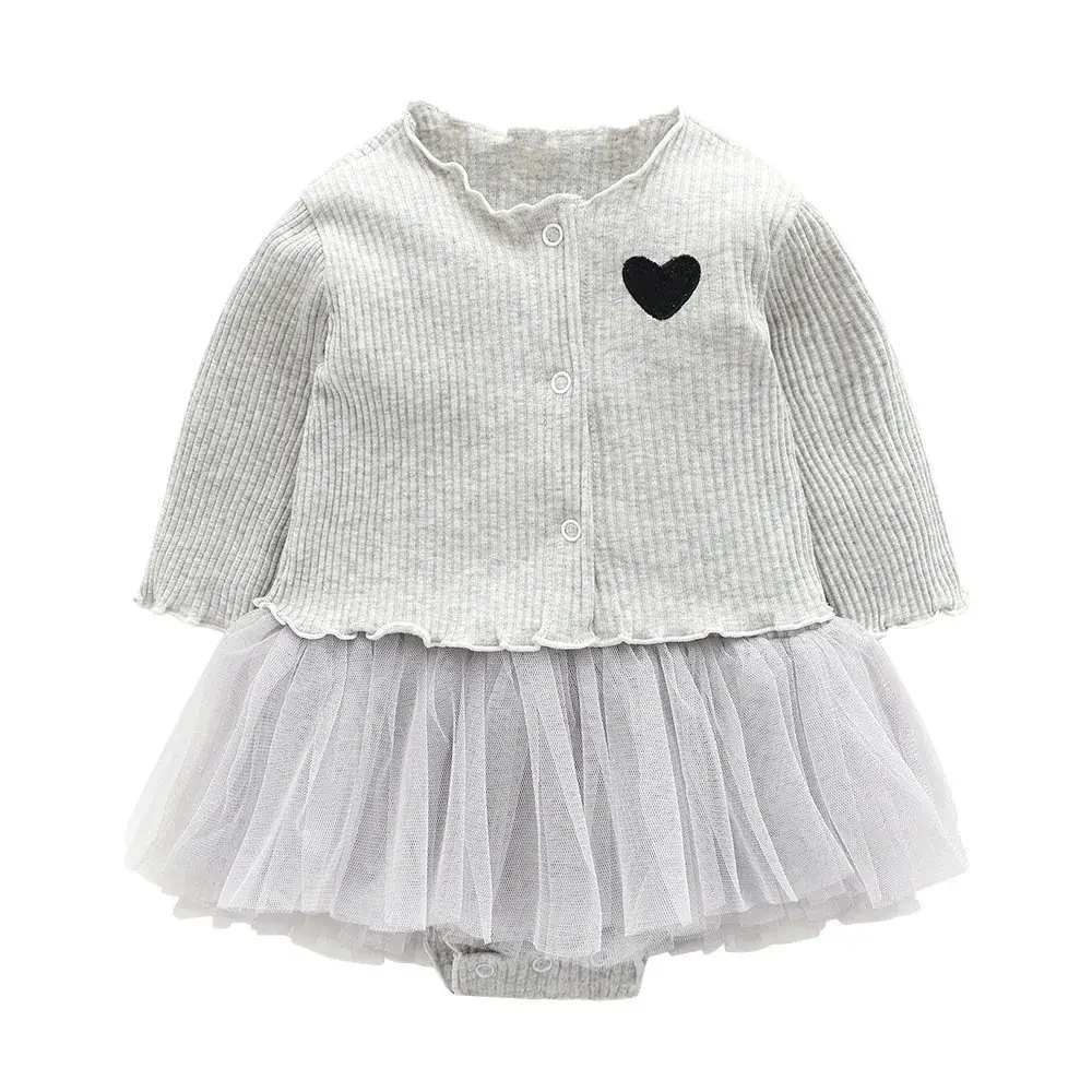 Baby Skirt Pure Cotton Western Style Newborn Siaman Cute Love Suit - Image 3