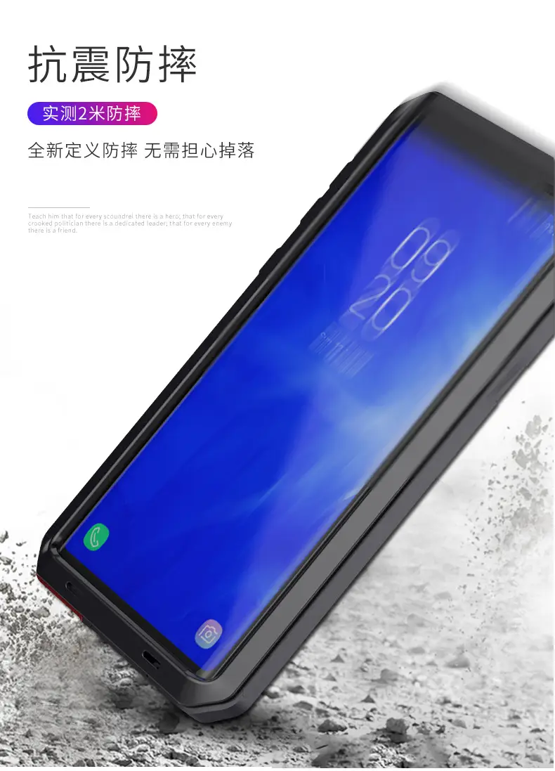 Samsung Galaxy Note9 Protective 3-Point Waterproof Case — feature 7