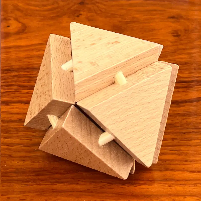 Wooden Beech Lock Puzzle Set for Kids - Image 11