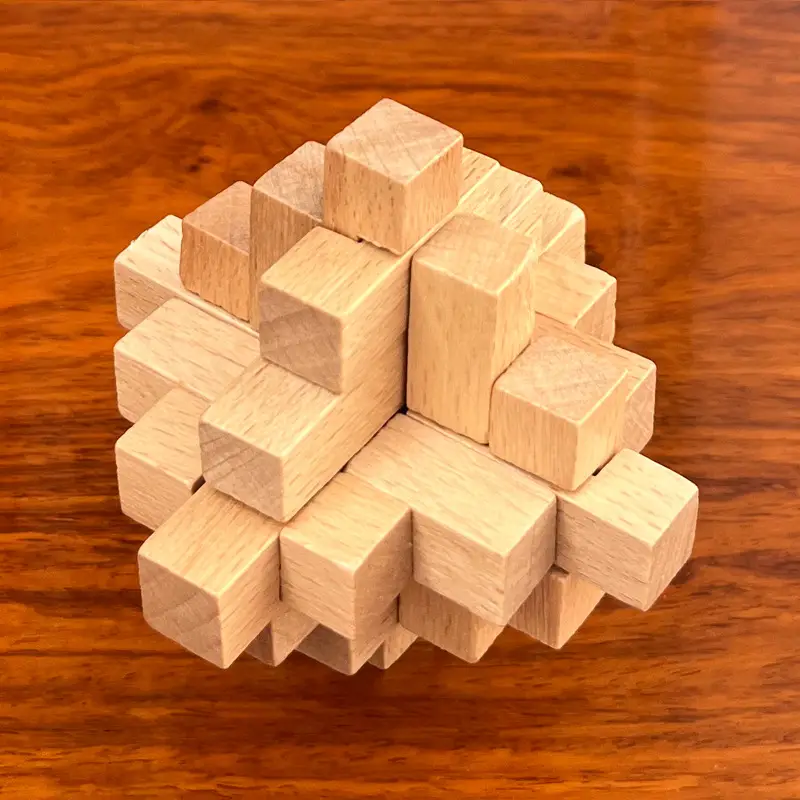 Wooden Beech Lock Puzzle Set for Kids - Image 17