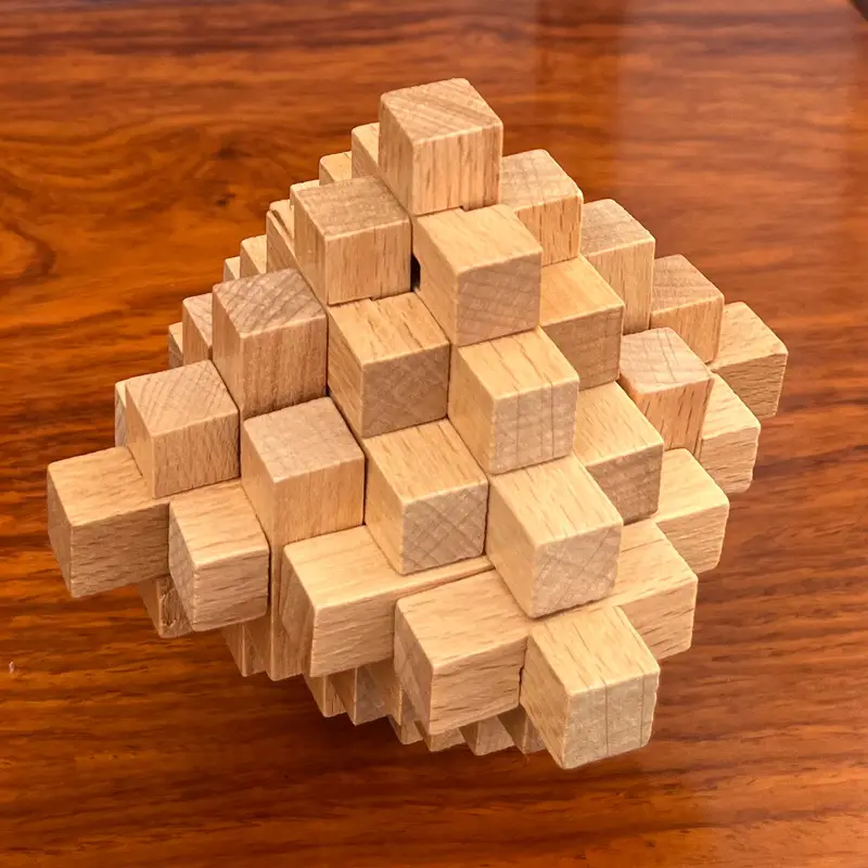 Wooden Beech Lock Puzzle Set for Kids - Image 18