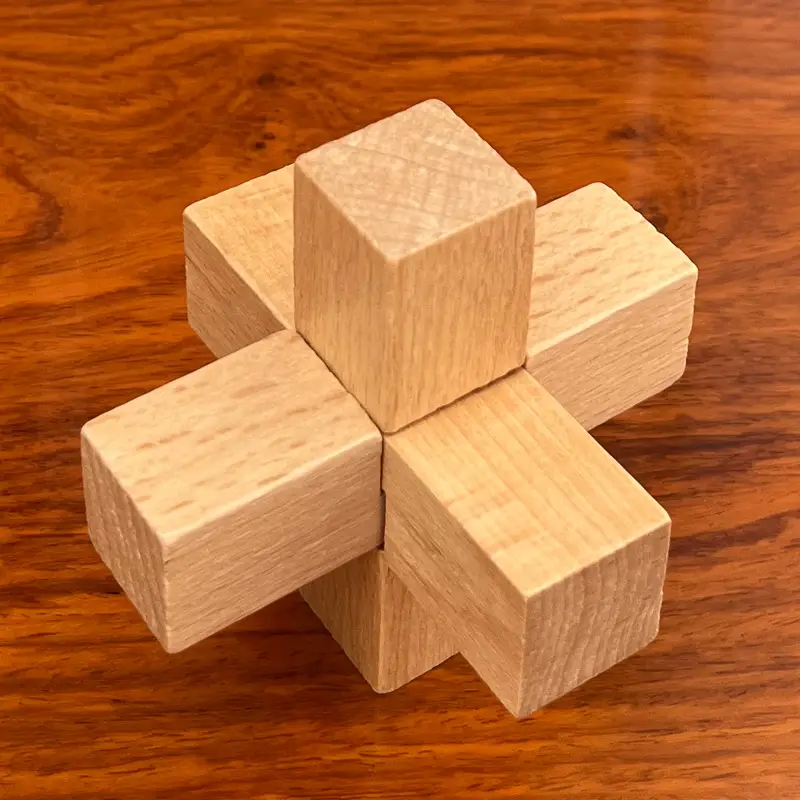 Wooden Beech Lock Puzzle Set for Kids - Image 2