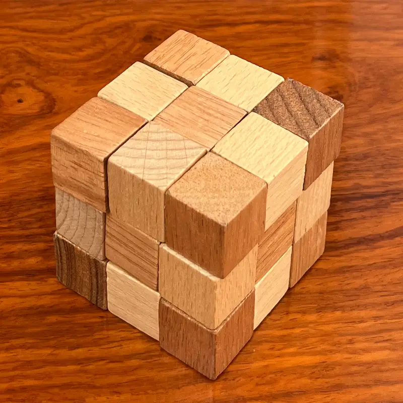 Wooden Beech Lock Puzzle Set for Kids - Image 22