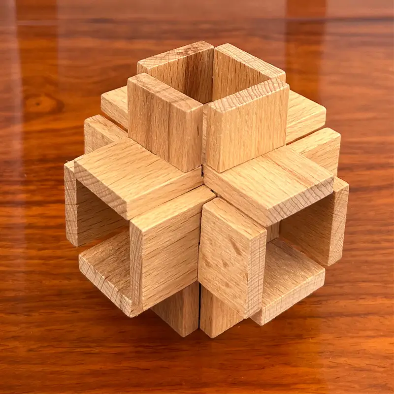 Wooden Beech Lock Puzzle Set for Kids - Image 25