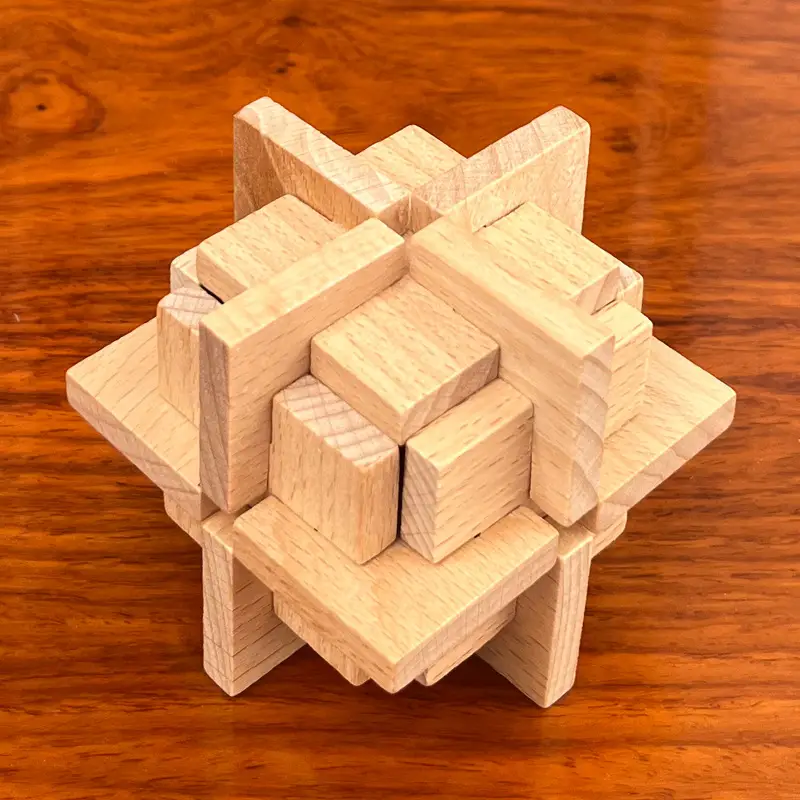 Wooden Beech Lock Puzzle Set for Kids - Image 29