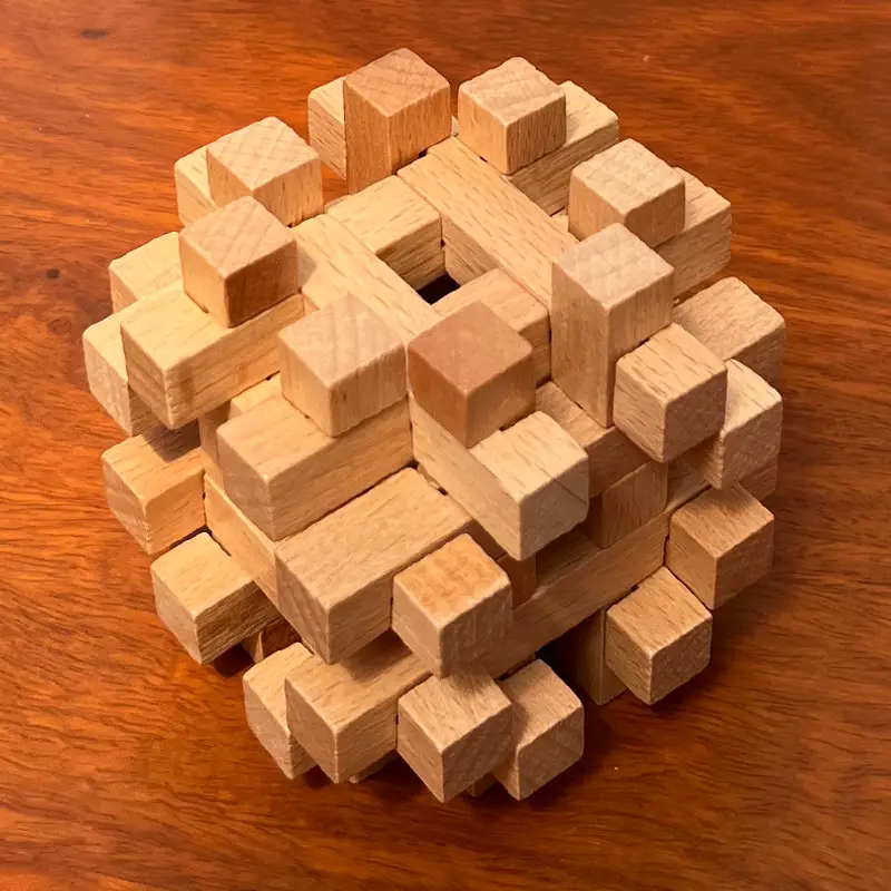 Wooden Beech Lock Puzzle Set for Kids - Image 35