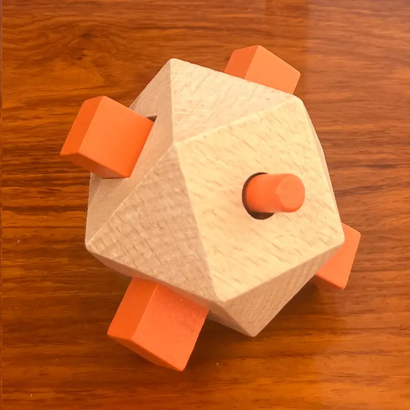 Wooden Beech Lock Puzzle Set for Kids - Image 38