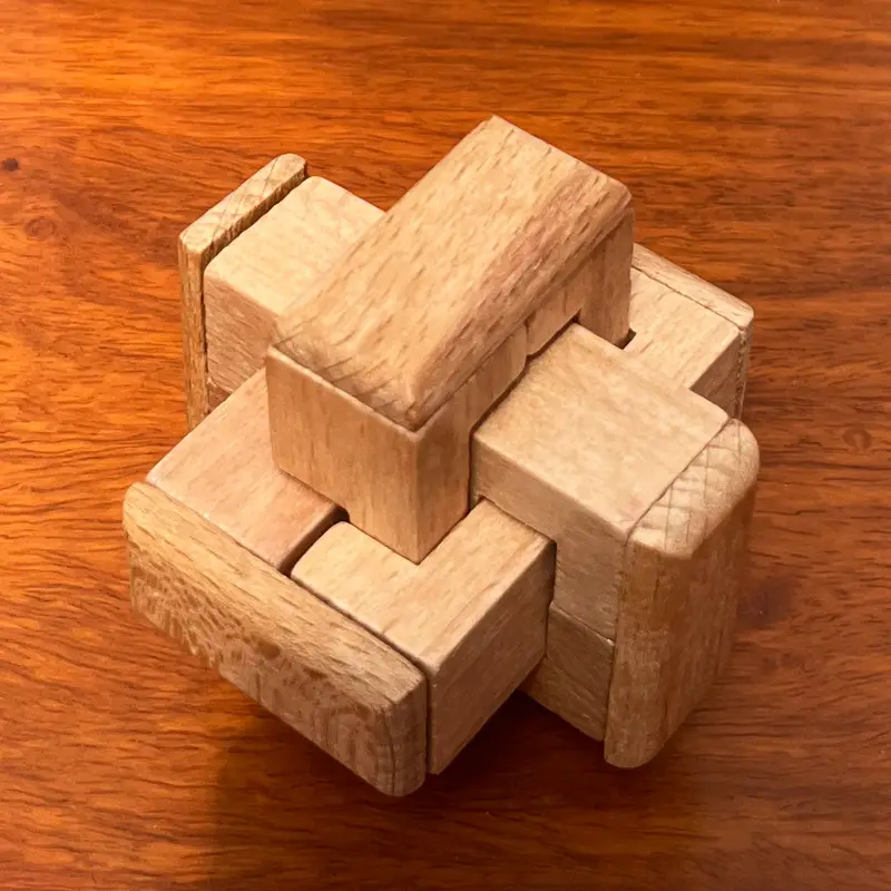 Wooden Beech Lock Puzzle Set for Kids - Image 42