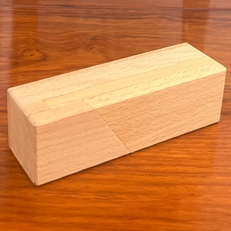 Wooden Beech Lock Puzzle Set for Kids - Image 46