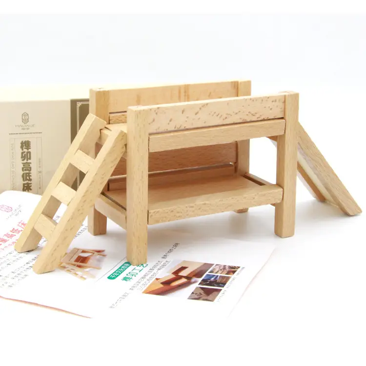 Wooden Beech Lock Puzzle Set for Kids - Image 49