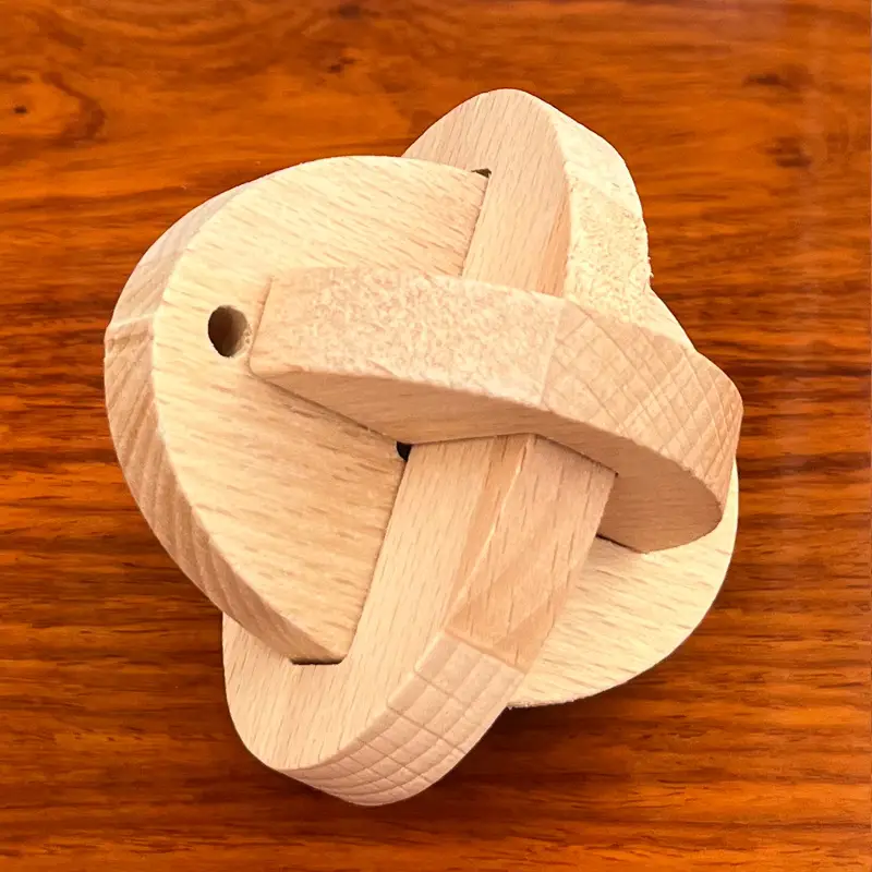 Wooden Beech Lock Puzzle Set for Kids - Image 8