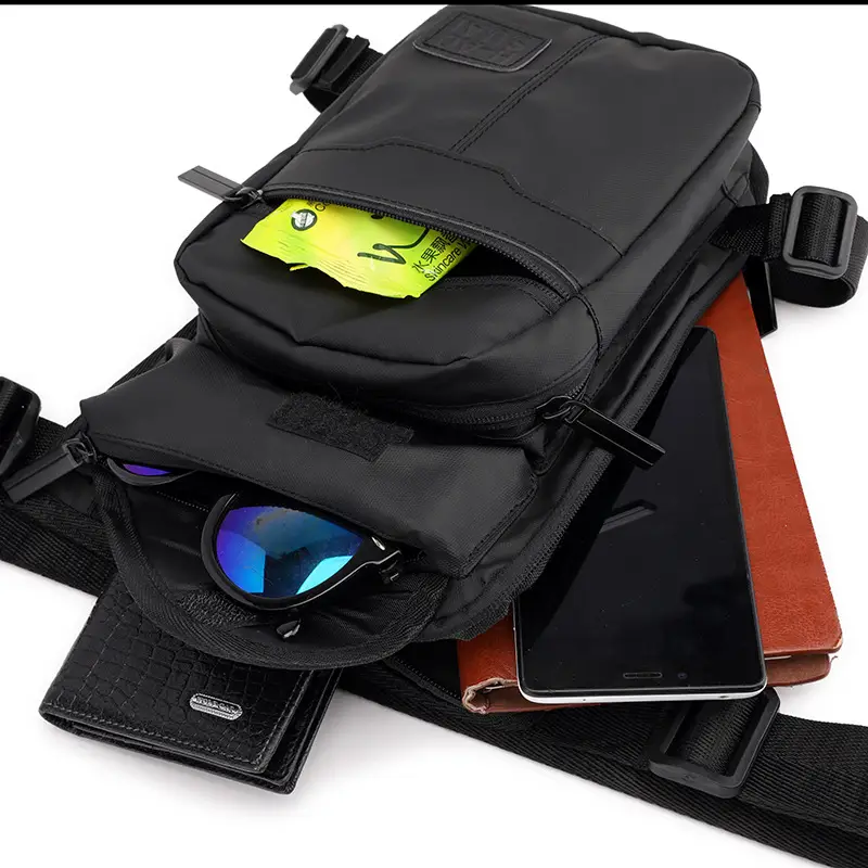 Men's Waterproof Sports Crossbody Bag Navy Blue - Image 8