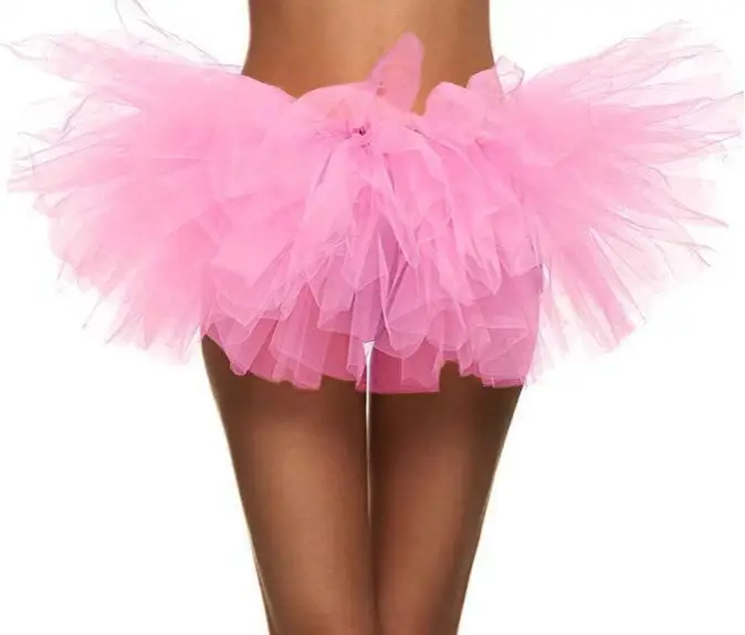 Pink Puffy Tulle Dance Skirt for Women - Image 18