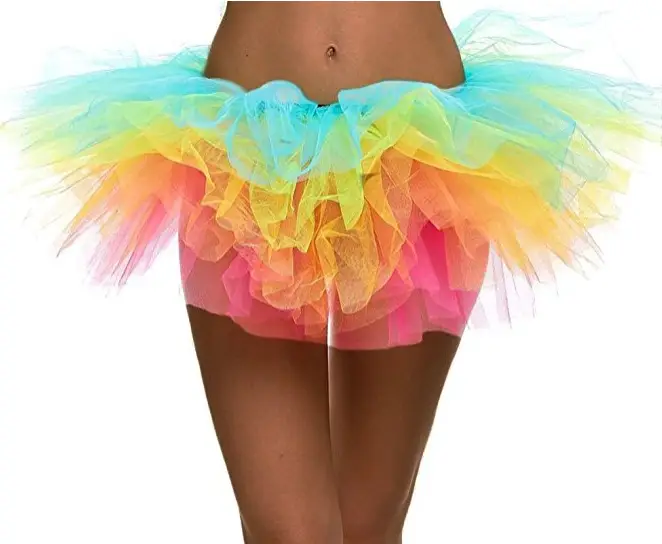 Pink Puffy Tulle Dance Skirt for Women - Image 11