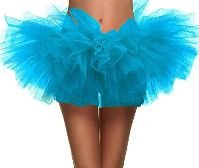Pink Puffy Tulle Dance Skirt for Women - Image 14