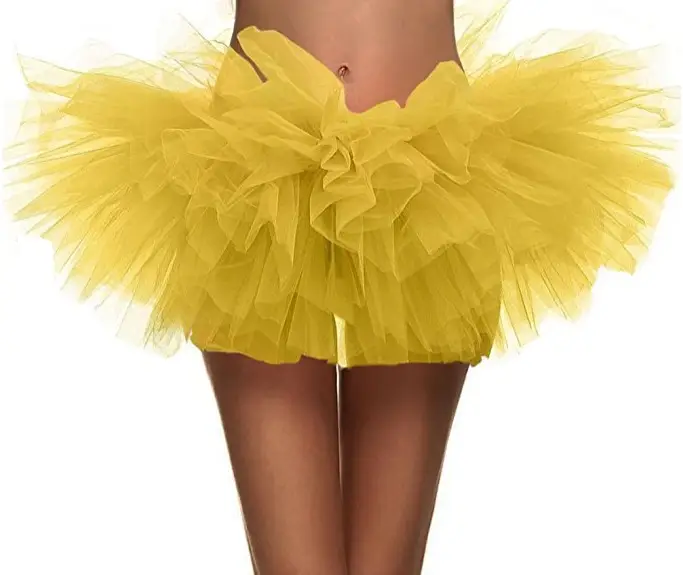 Pink Puffy Tulle Dance Skirt for Women - Image 5