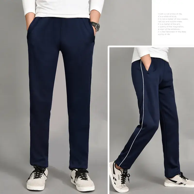 2019 Kids Fleece Straight-leg Pants Black All-match - Image 21
