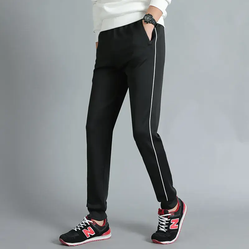 2019 Kids Fleece Straight-leg Pants Black All-match - Image 13