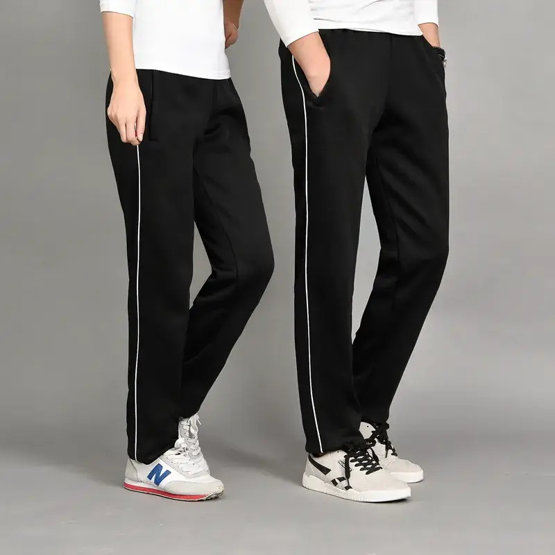 2019 Kids Fleece Straight-leg Pants Black All-match - Image 2