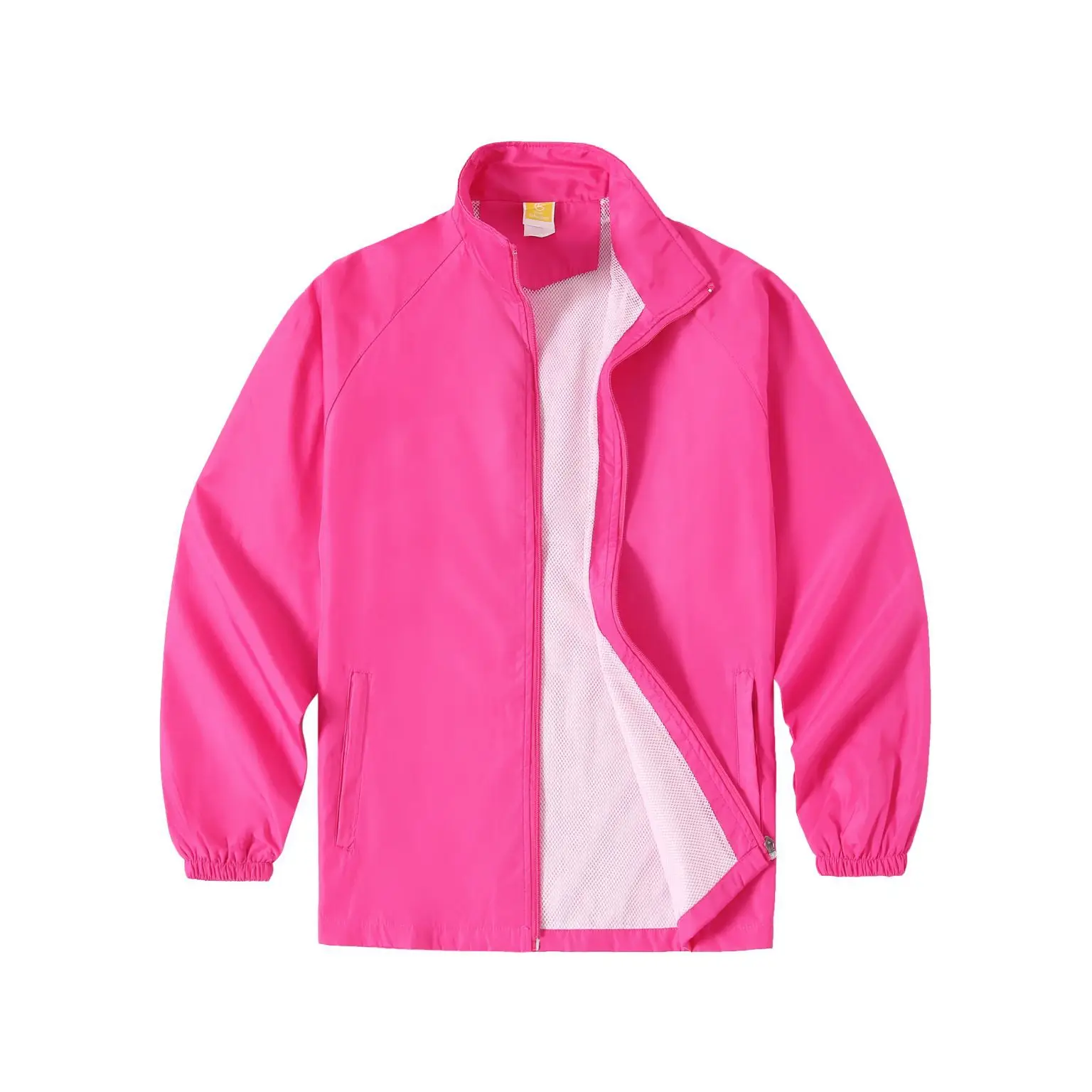 Men's Neon Printed Windbreaker Jacket Purple - Image 10