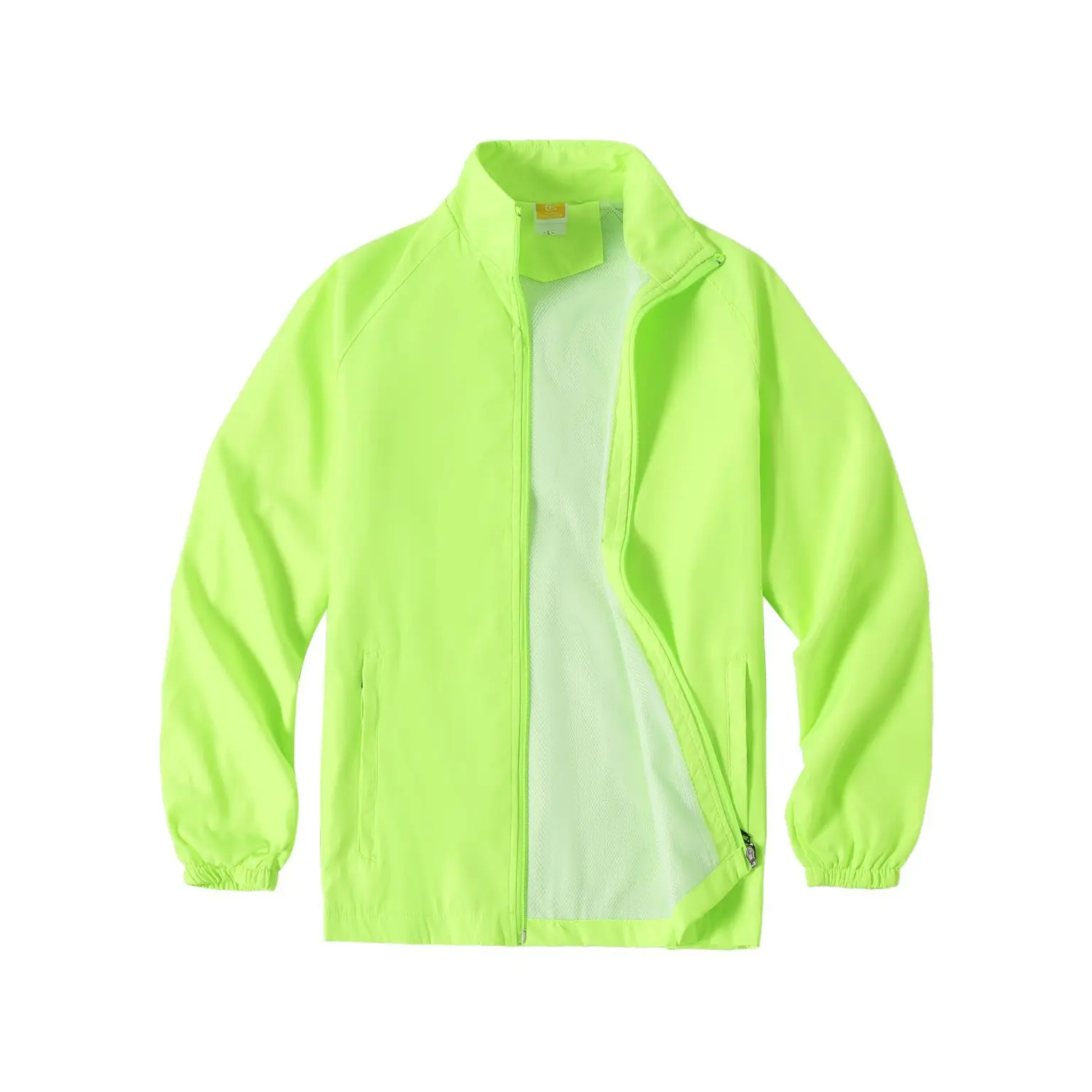Men's Neon Printed Windbreaker Jacket Purple - Image 11