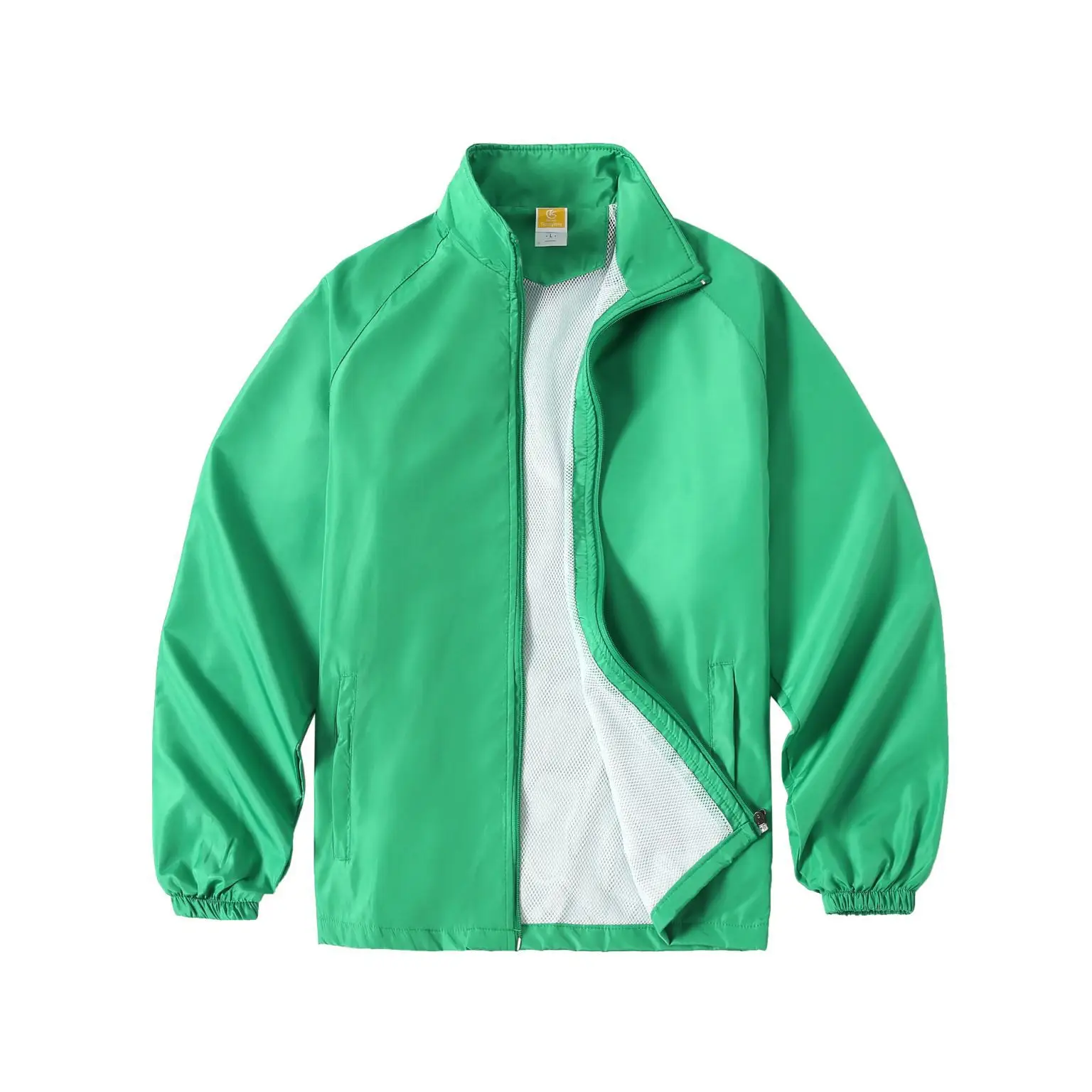 Men's Neon Printed Windbreaker Jacket Purple - Image 12