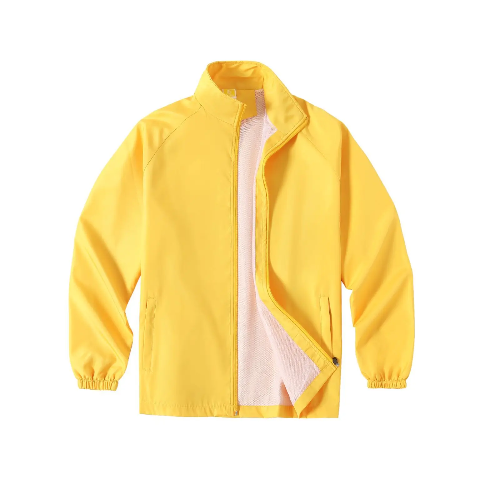 Men's Neon Printed Windbreaker Jacket Purple - Image 2