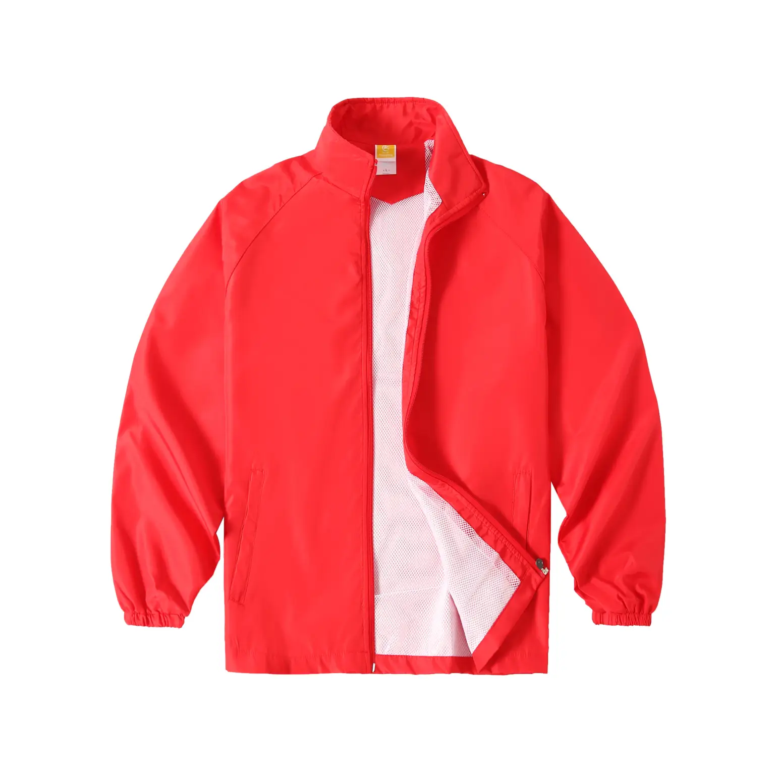 Men's Neon Printed Windbreaker Jacket Purple - Image 3