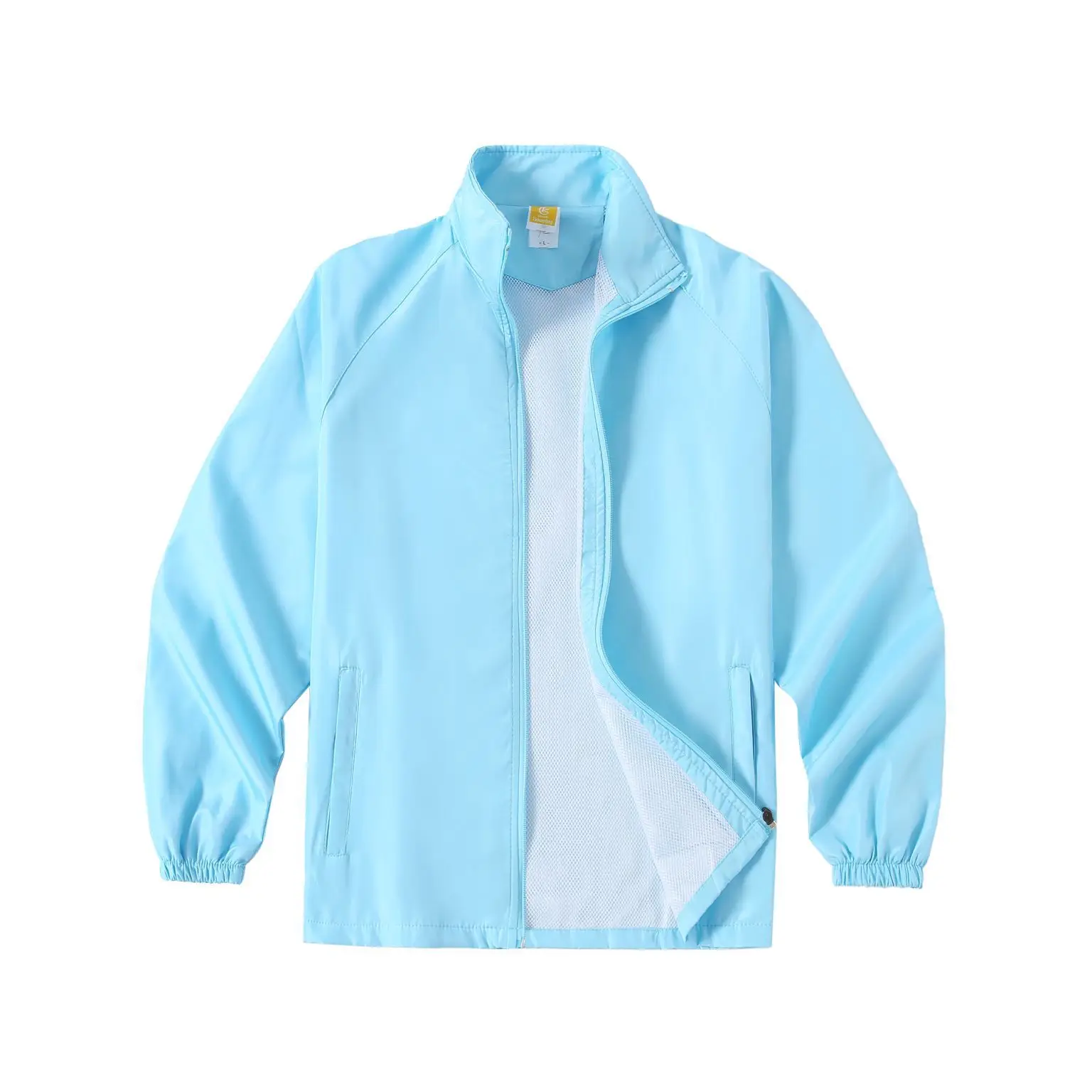 Men's Neon Printed Windbreaker Jacket Purple - Image 5