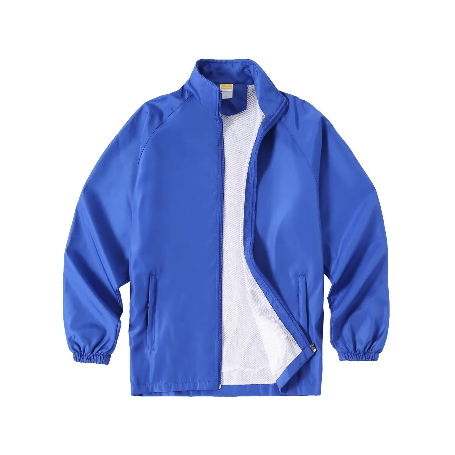 Men's Neon Printed Windbreaker Jacket Purple - Image 6