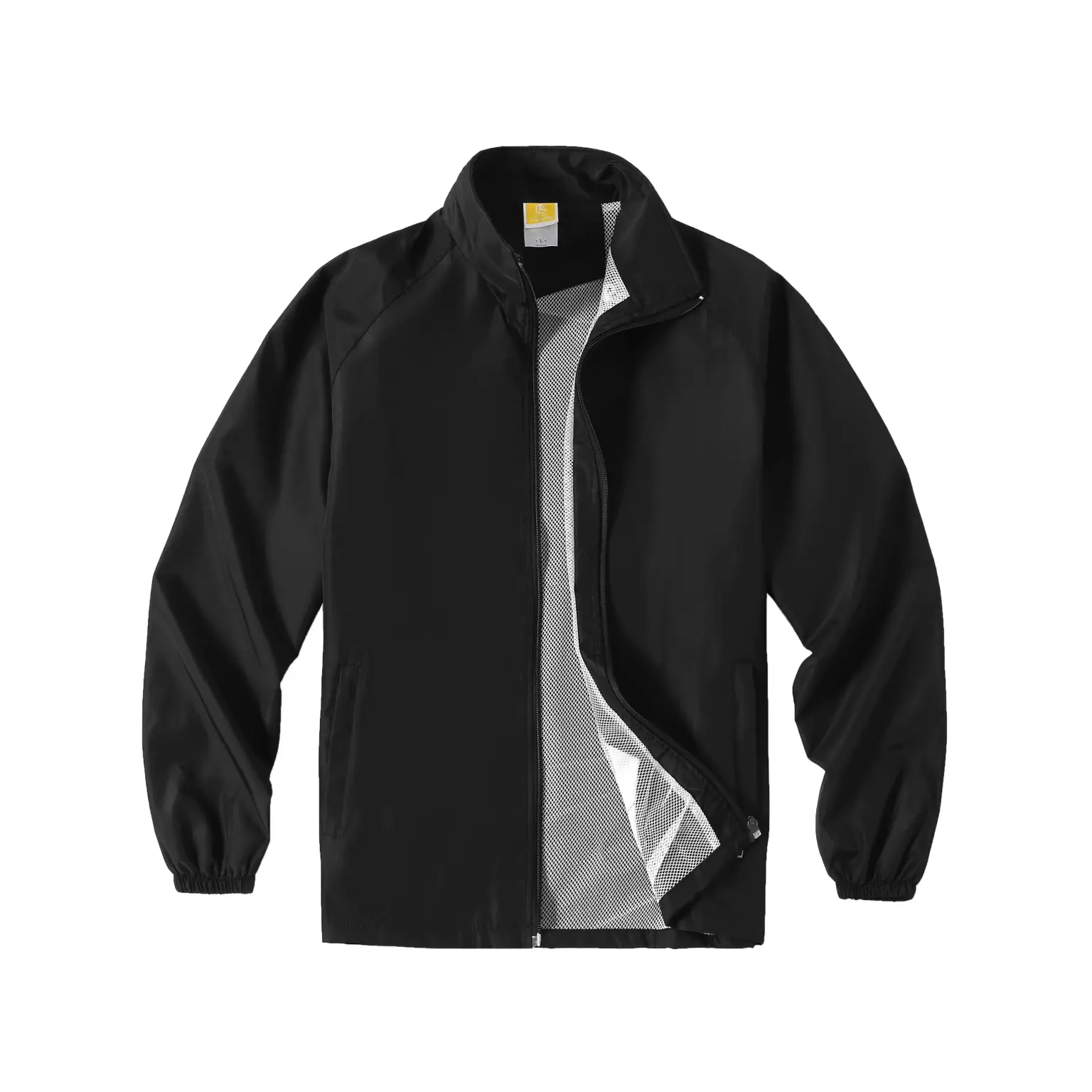 Men's Neon Printed Windbreaker Jacket Purple - Image 7