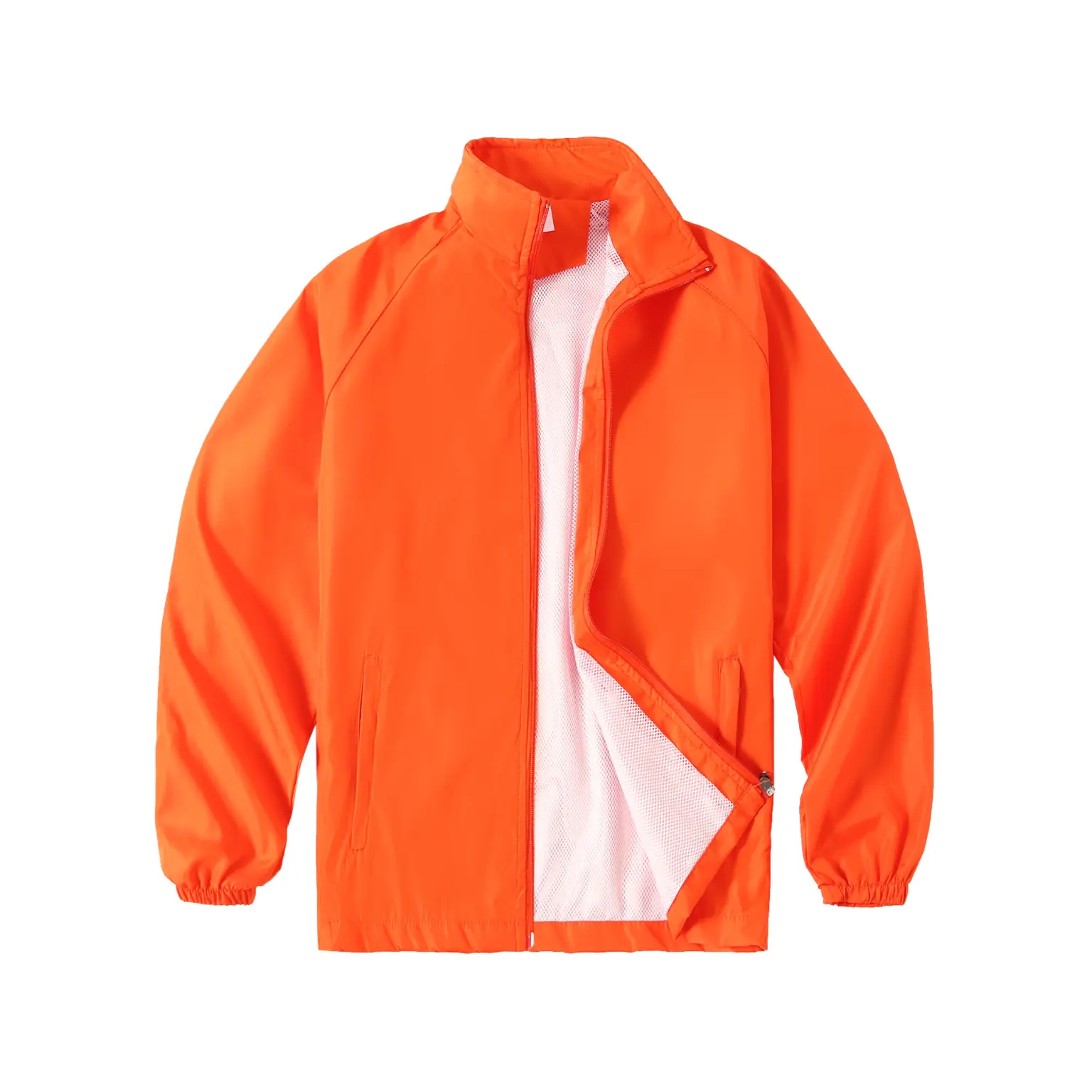 Men's Neon Printed Windbreaker Jacket Purple - Image 8