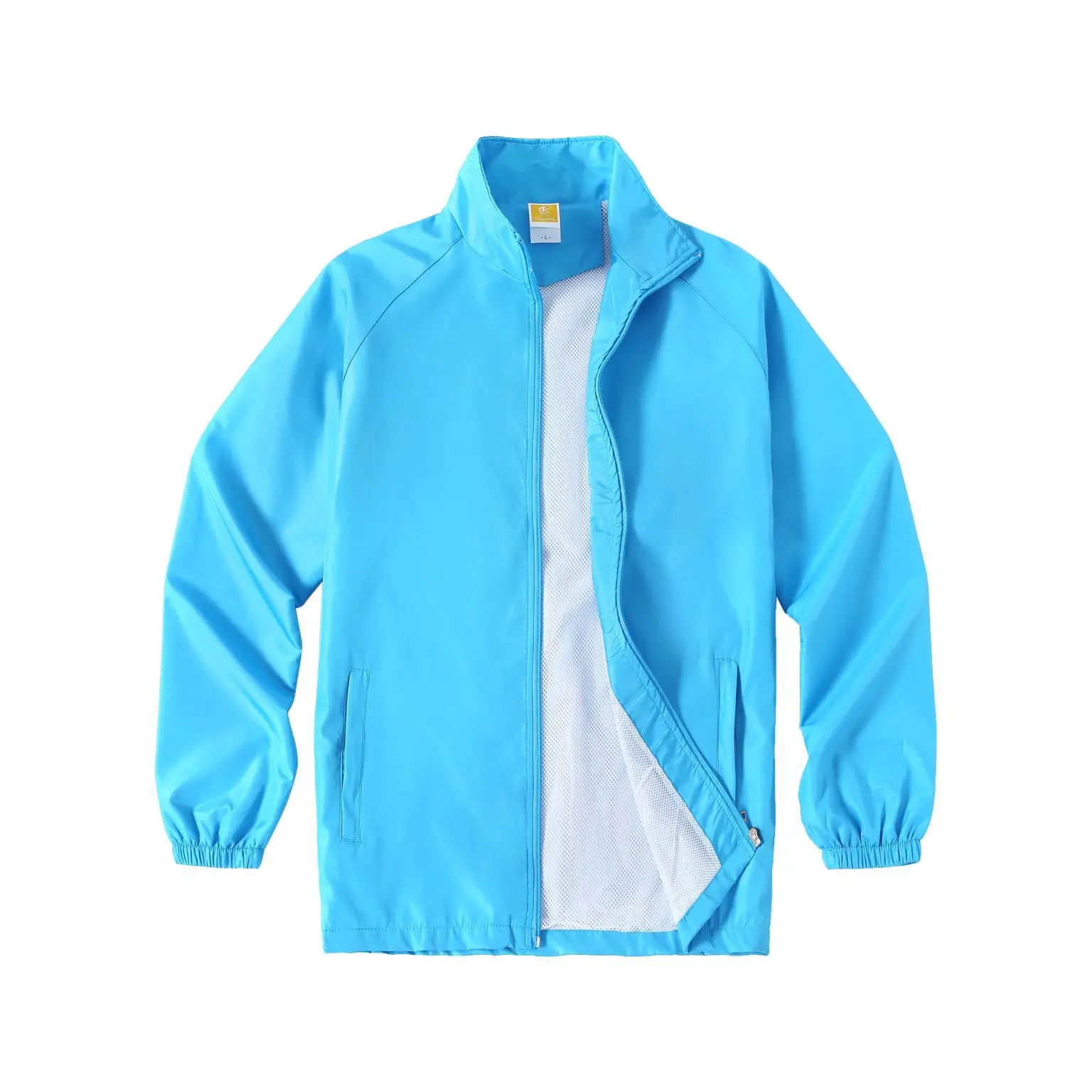 Men's Neon Printed Windbreaker Jacket Purple - Image 9