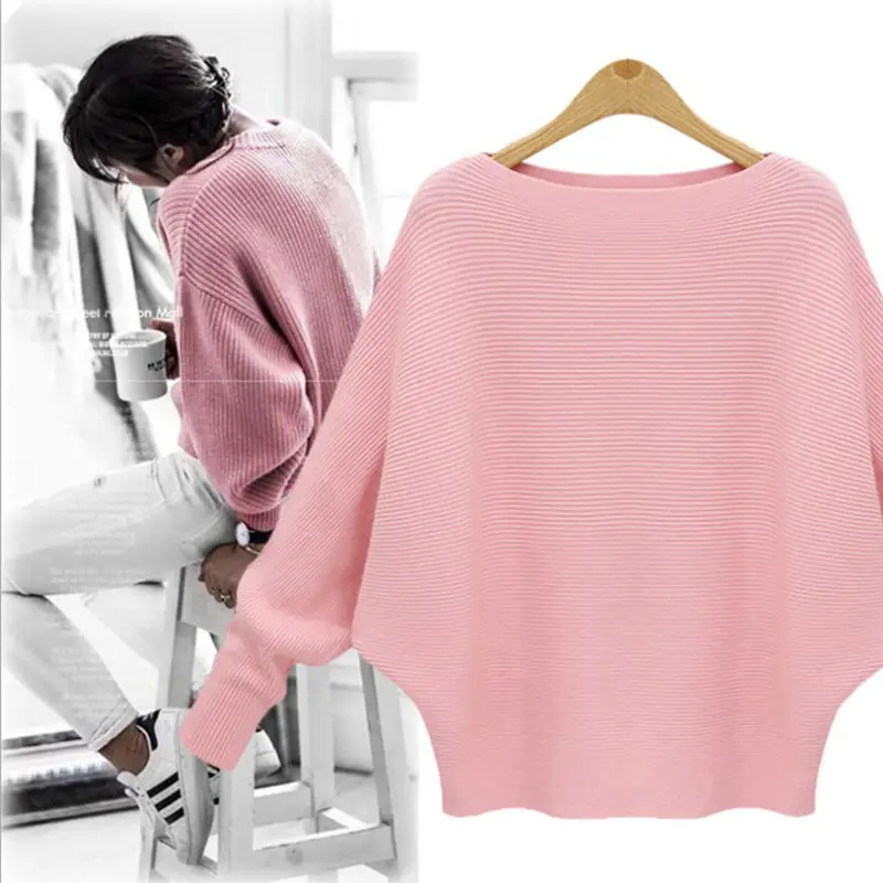 Women's New Pullover Knitwear Long Sleeve Pure Color - Image 16