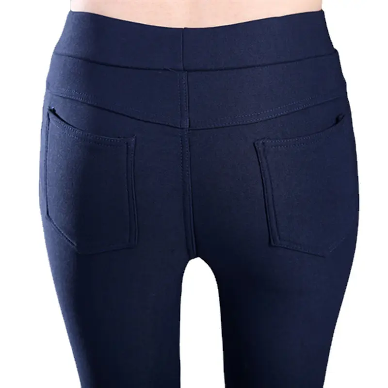 Women Skinny Leggings Warm Winter Pants Black - Image 9