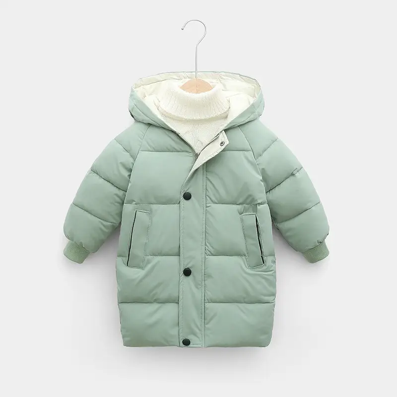Kids Red Hooded Puffer Jacket 2025 Winter - Image 5