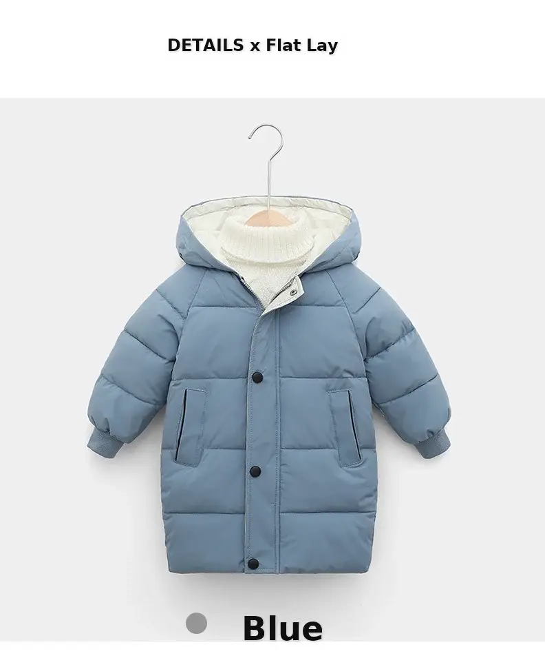 Kids Red Hooded Puffer Jacket 2025 Winter — feature 10