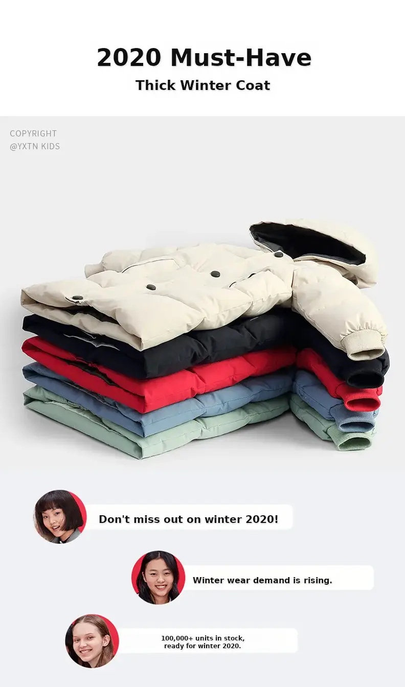 Kids Red Hooded Puffer Jacket 2025 Winter — feature 12