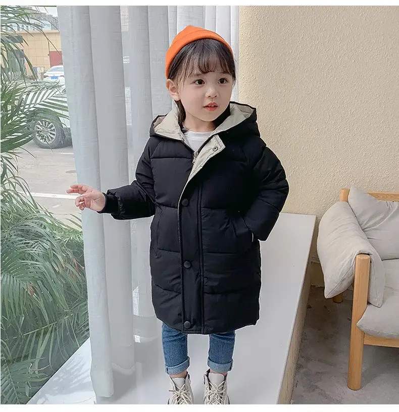 Kids Red Hooded Puffer Jacket 2025 Winter — feature 22