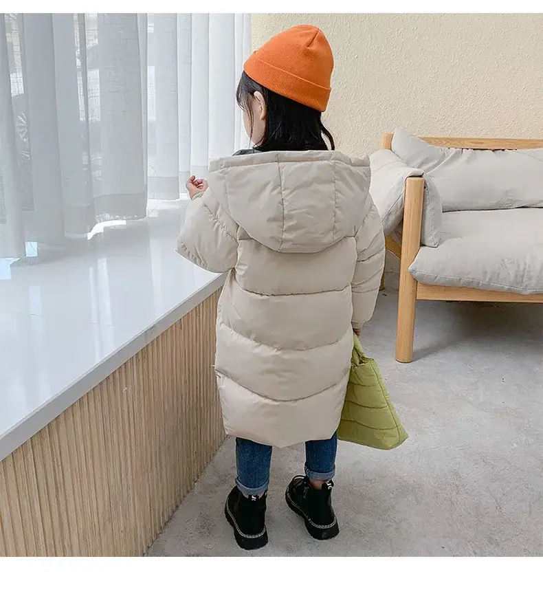 Kids Red Hooded Puffer Jacket 2025 Winter — feature 24