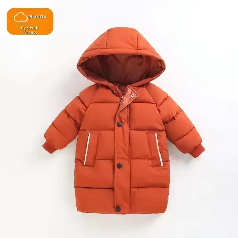 Kids Red Hooded Puffer Jacket 2025 Winter — feature 7
