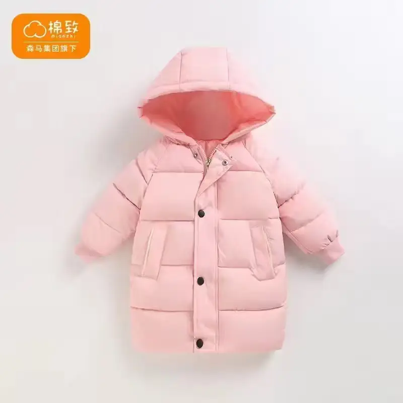 Kids Red Hooded Puffer Jacket 2025 Winter - Image 7