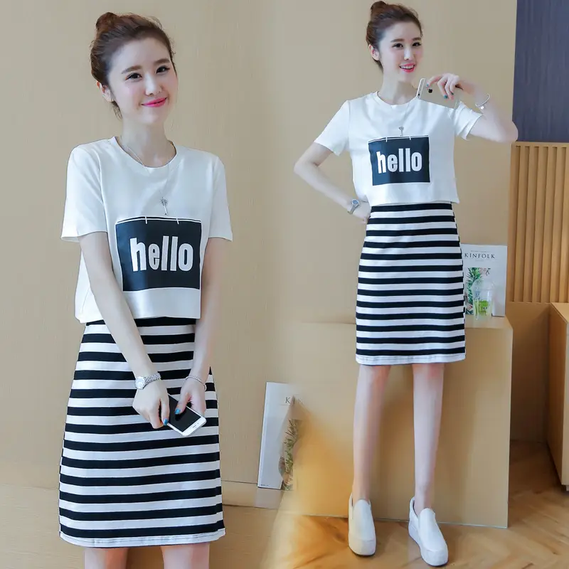 2026 Summer Korean Style Striped Dress for Women - Image 5